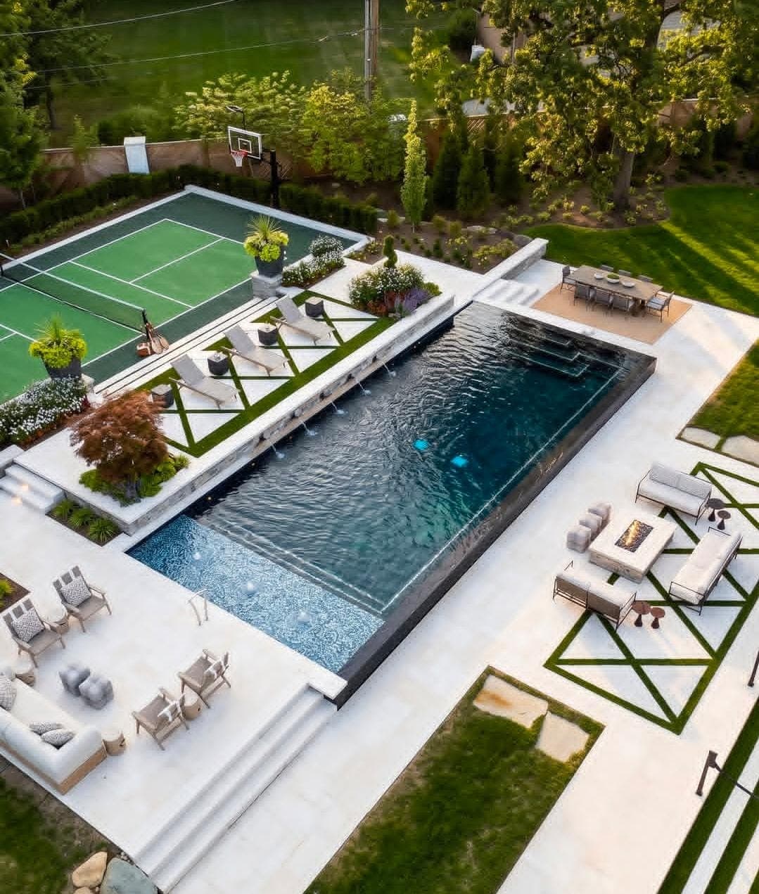 Swimming Pool with Turf Surround